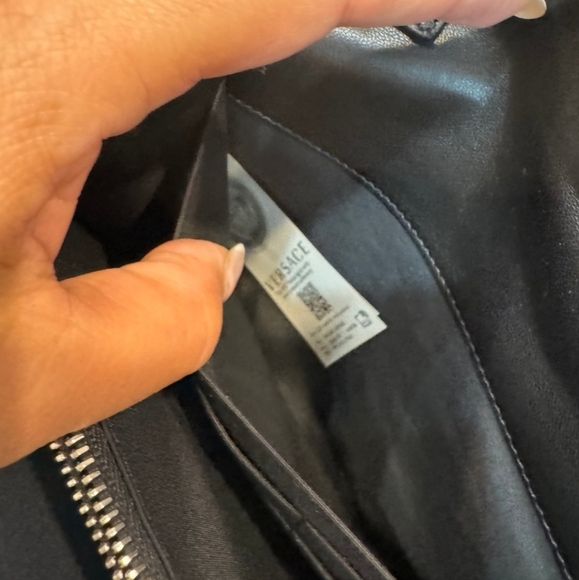 Versace Velvet+Lamb Leather Crossbody NWT! With COA - Picture 8 of 11